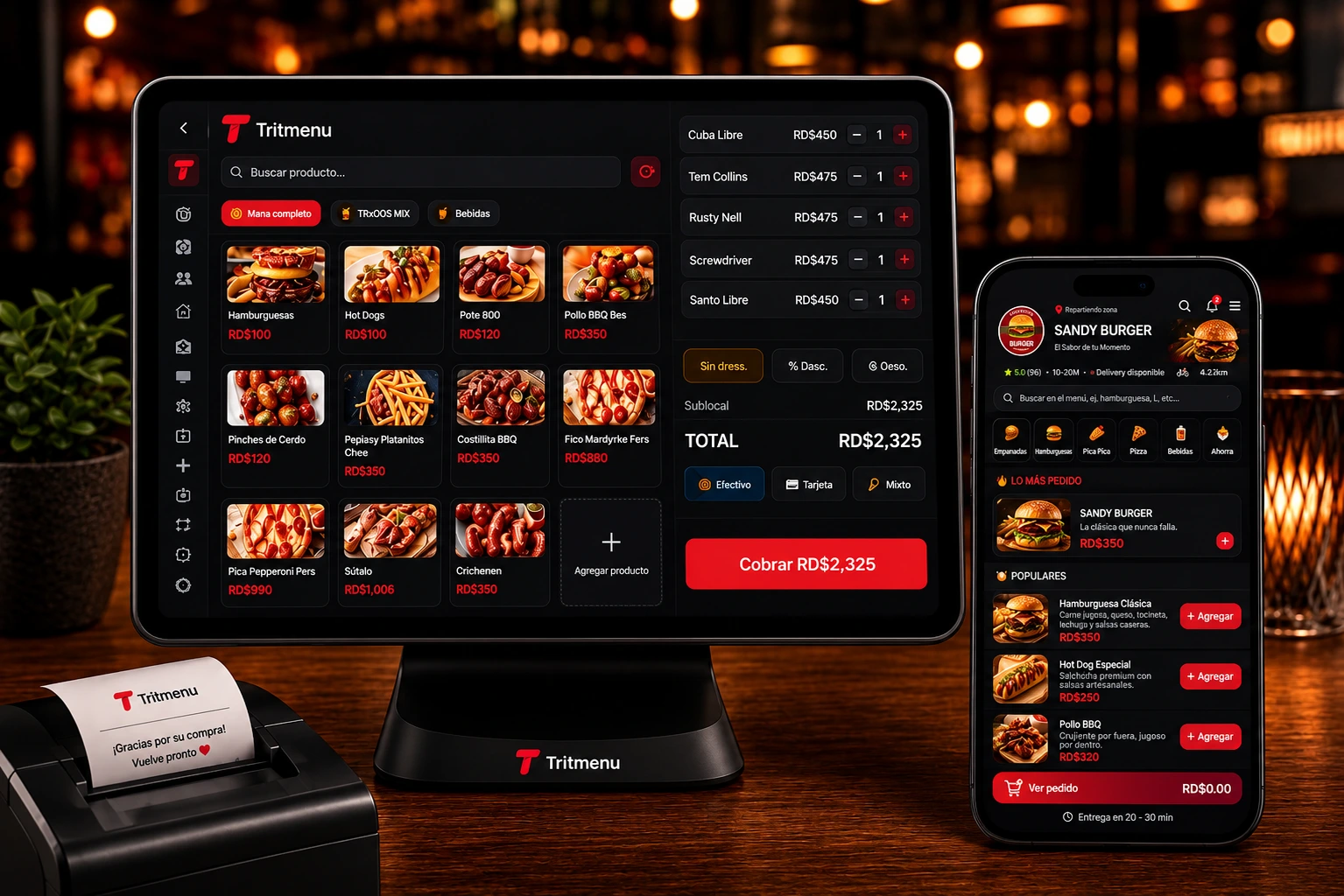 Sistema POS y Punto de Venta para restaurantes TitiMenu